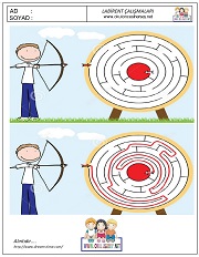 anaokulları için Labirent Bulmaca